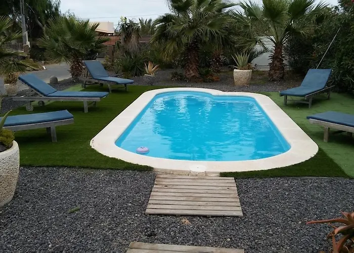 150m2 Wifi Fibre Piscine Bbq Parking Villa Lajares